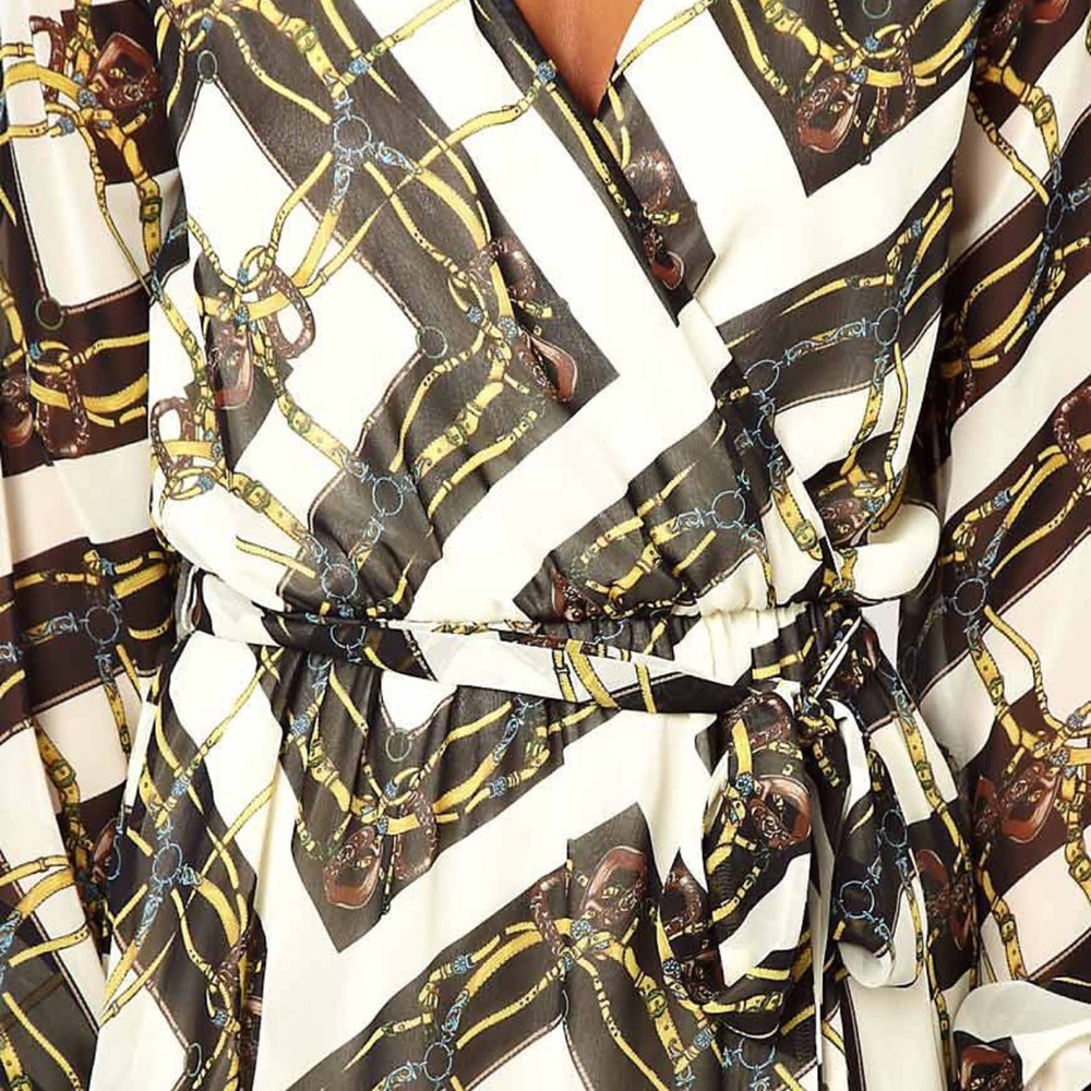 Plus ASOS Scarf Chain Wrap Dress